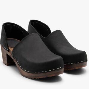 Sandgrens Brett Heel Wood Closed-Back Clogs 10.5